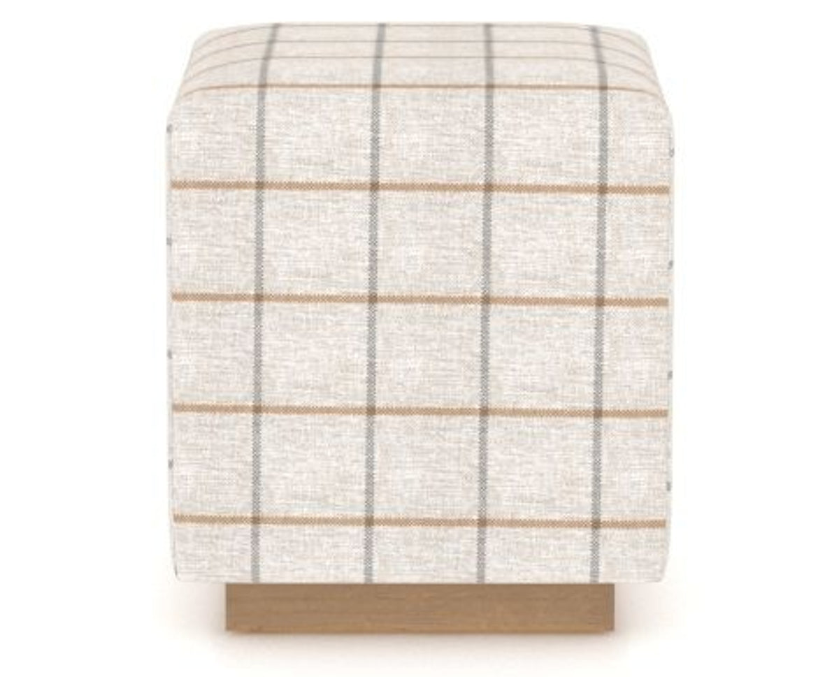 Canadel Loft Upholstered Bench 5169 in OZ Fabric and 20 Caramel Washed, front view