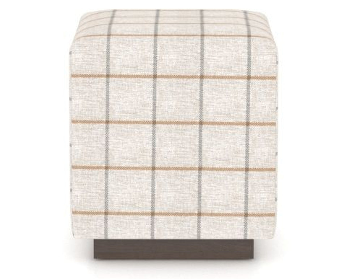 Canadel Loft Upholstered Bench 5169 in OZ Fabric and 29 Hazelnut Washed, front view