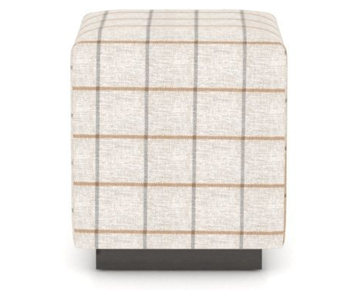 Canadel Loft Upholstered Bench 5169 in OZ Fabric and 59 Davy's Grey, back view