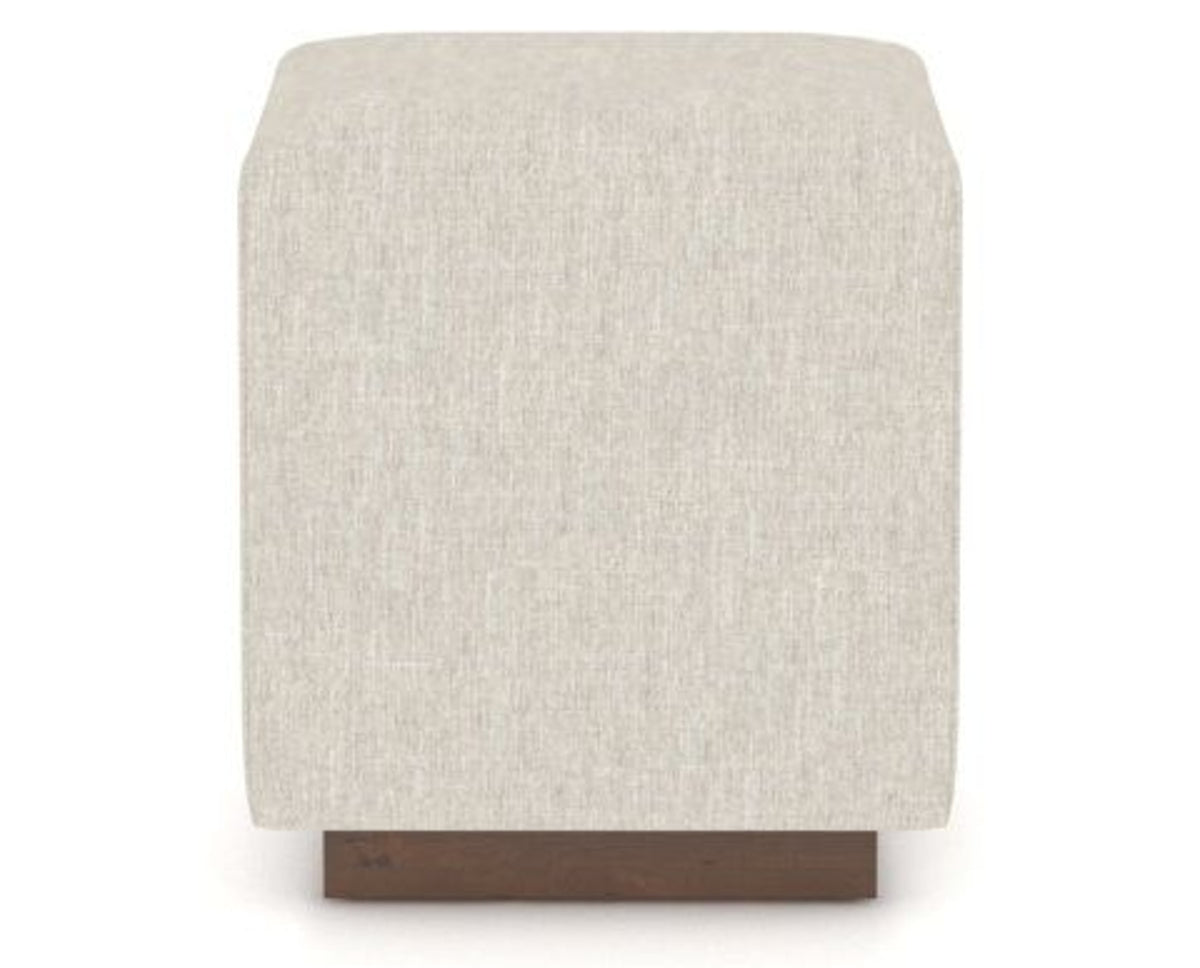 Canadel Loft Upholstered Bench 5169 in TB Fabric and 19 Cognac Washed, side view