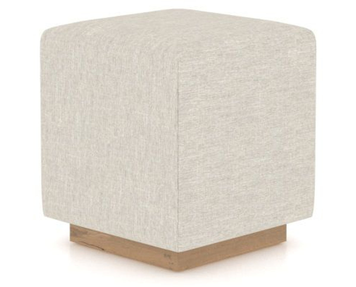 Canadel Loft Upholstered Bench 5169 in TB Fabric and 20 Caramel Washed, three-quarter view