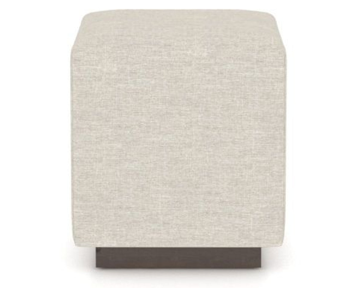 Canadel Loft Upholstered Bench 5169 in TB Fabric and 29 Hazelnut Washed, back view