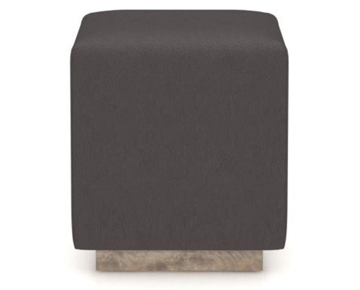 Canadel Loft Upholstered Bench 5169 in Shadow & Faux Leather XU, side view
