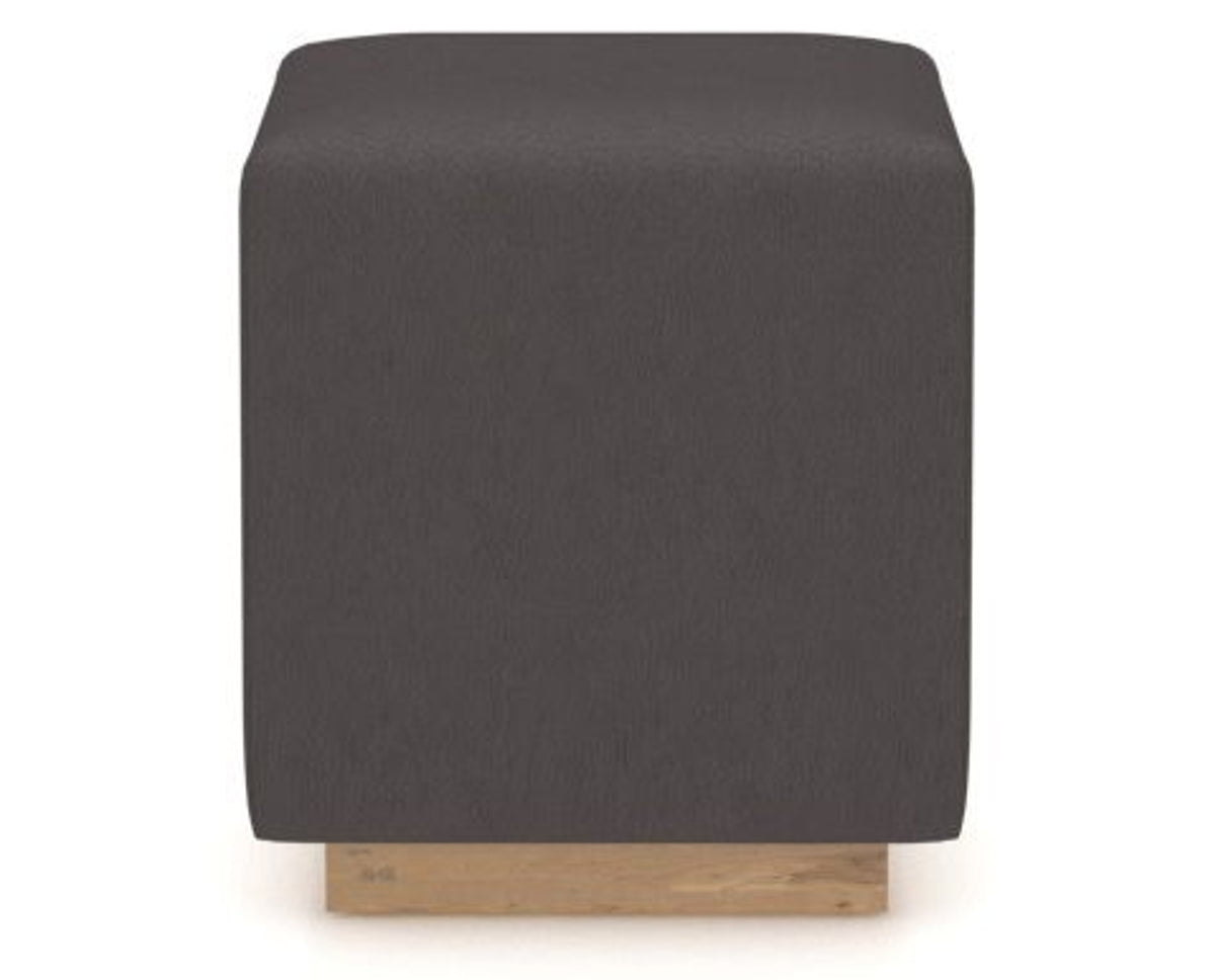 Canadel Loft Upholstered Bench 5169 in XU Faux Leather and 20 Caramel Washed, side view