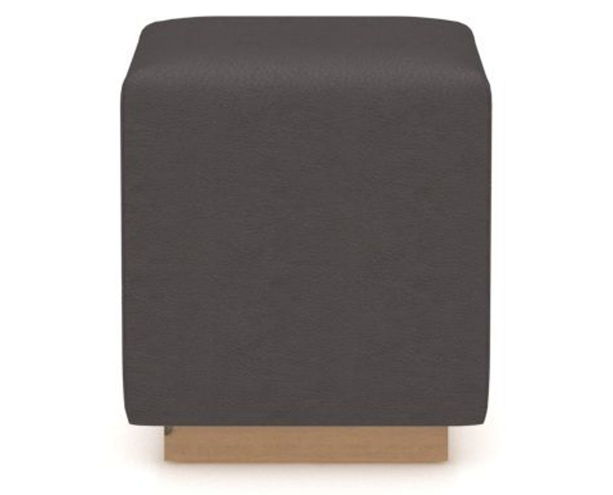 Canadel Loft Upholstered Bench 5169 in XU Faux Leather and 20 Caramel Washed, back view