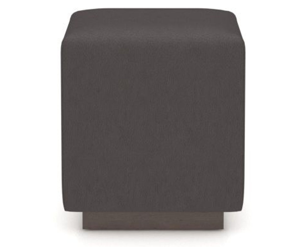 Canadel Loft Upholstered Bench 5169 in XU Faux Leather and 29 Hazelnut Washed, side view