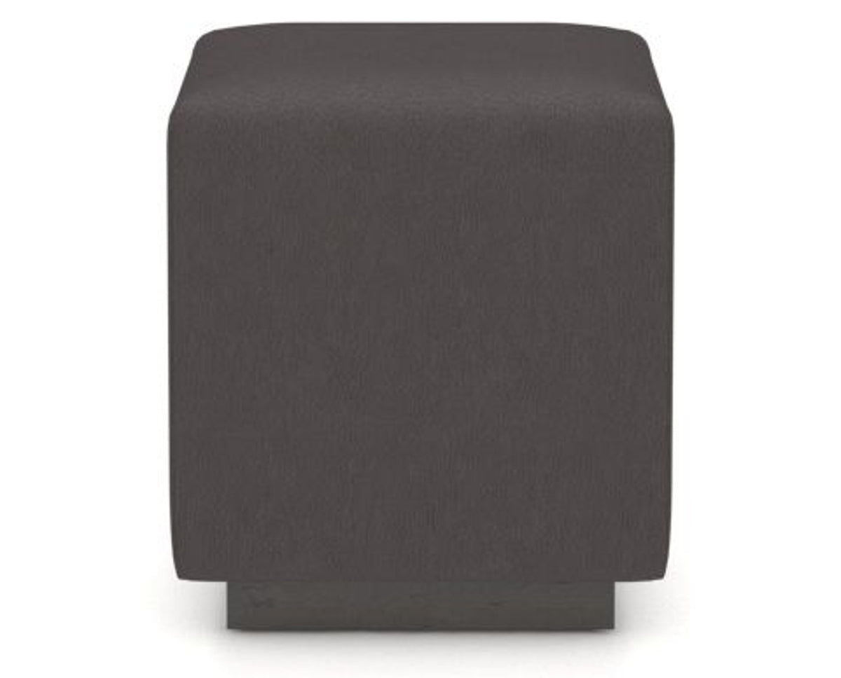 Canadel Loft Upholstered Bench 5169 in XU Faux Leather and 59 Davy's Grey, side view