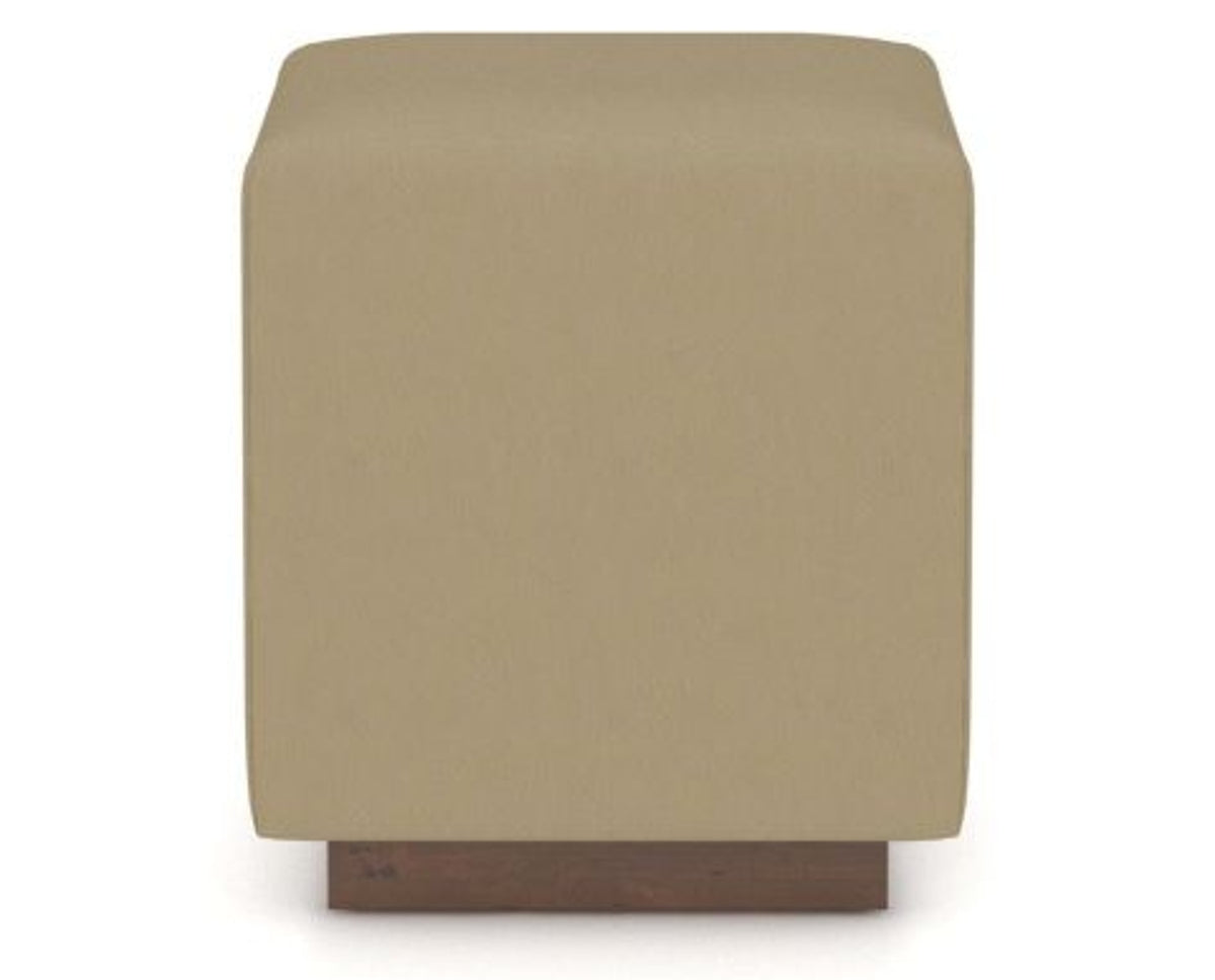 Canadel Loft Upholstered Bench 5169 in XY Faux Leather and 19 Cognac Washed, side view