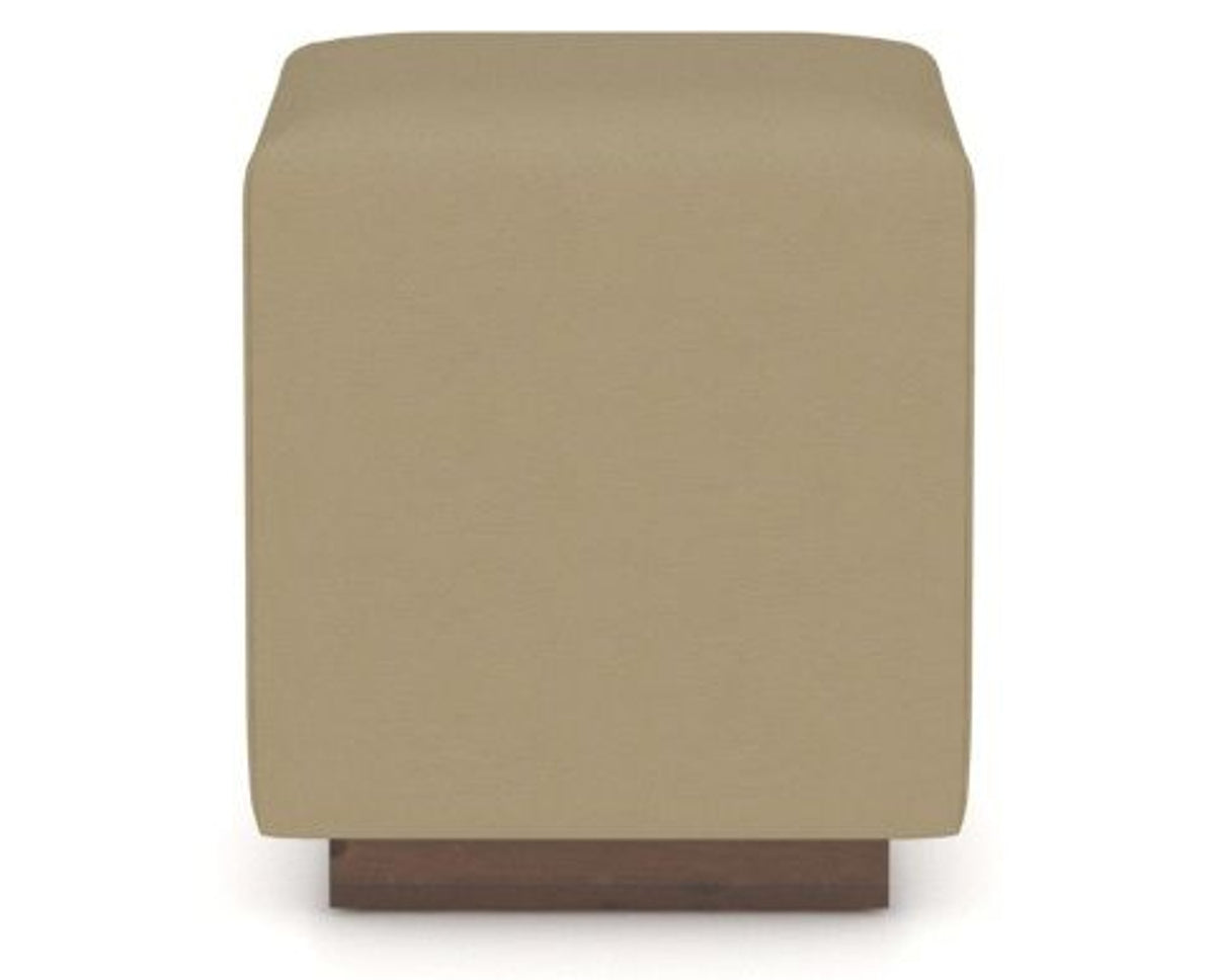 Canadel Loft Upholstered Bench 5169 in XY Faux Leather and 19 Cognac Washed, back view
