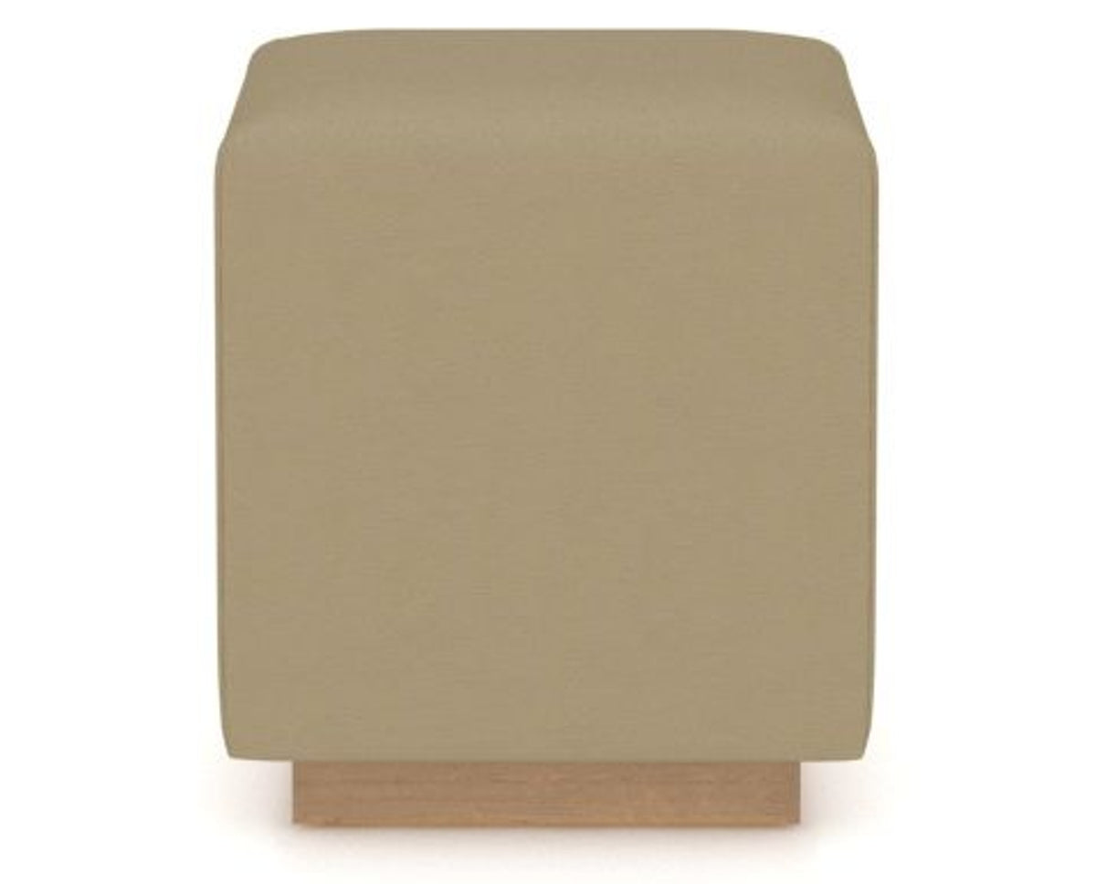 Canadel Loft Upholstered Bench 5169 in XY Faux Leather and 20 Caramel Washed, front view