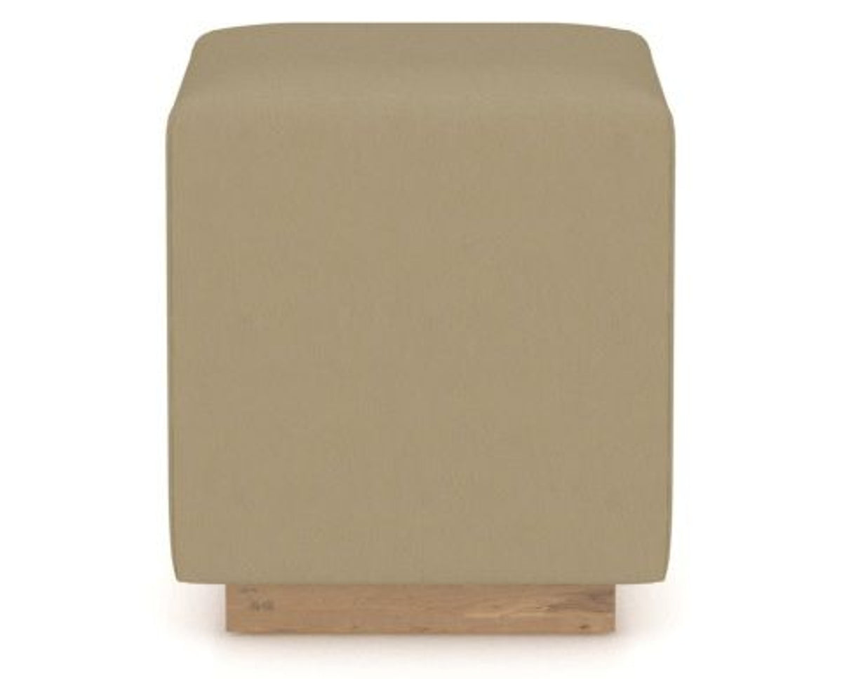 Canadel Loft Upholstered Bench 5169 in XY Faux Leather and 20 Caramel Washed, side view