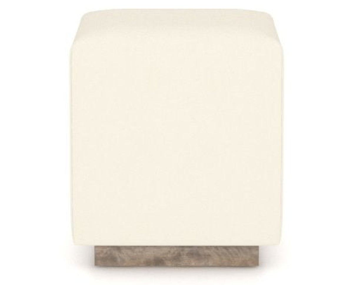 Canadel Loft Upholstered Bench 5169 in YJ Faux Leather and 08 Shadow, side view