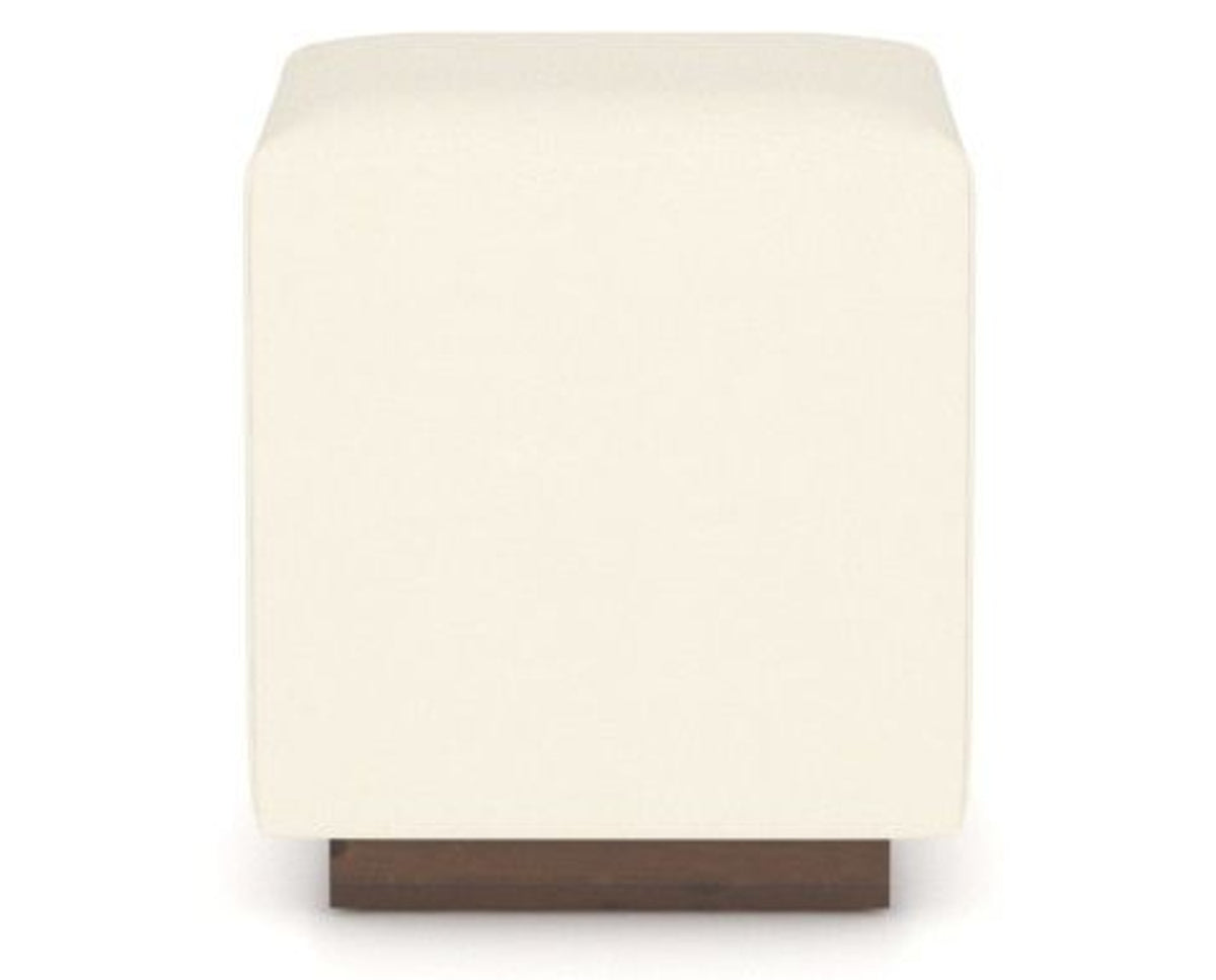 Canadel Loft Upholstered Bench 5169 in YJ Faux Leather and 19 Cognac Washed, back view