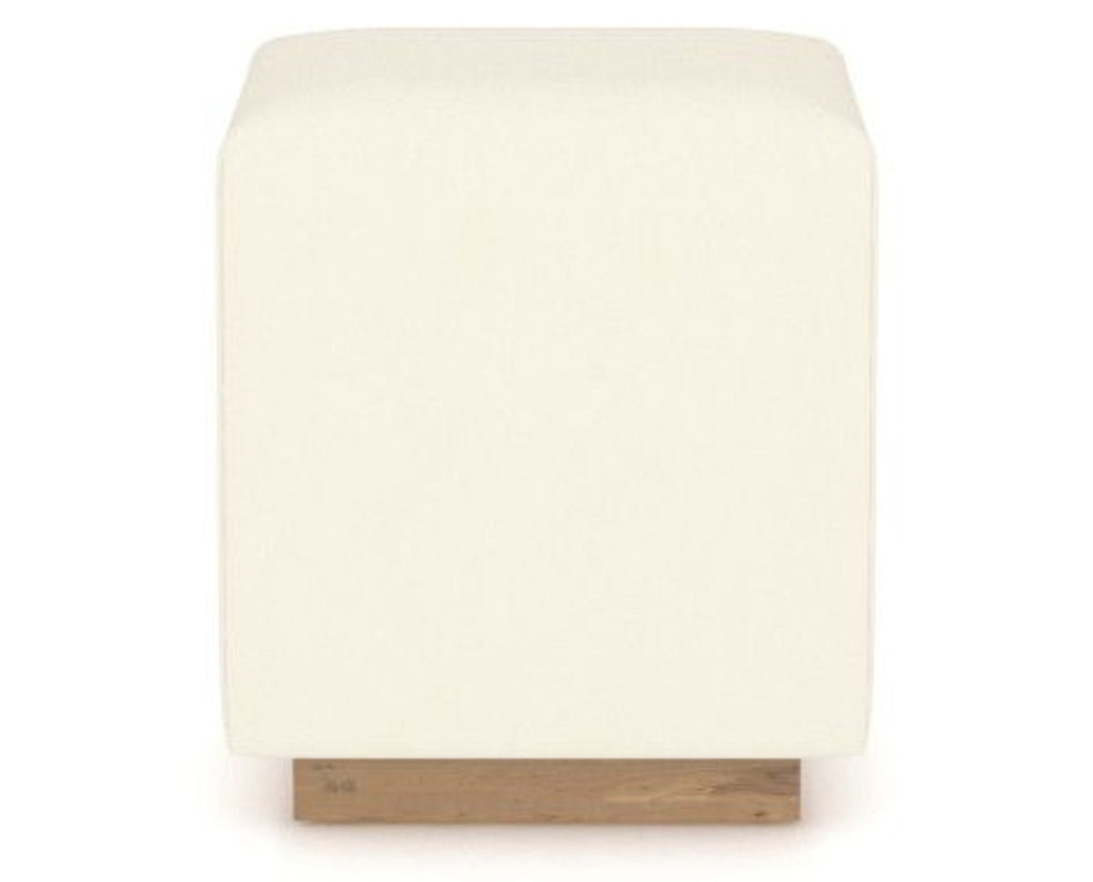 Canadel Loft Upholstered Bench 5169 in YJ Faux Leather and 20 Caramel Washed, side view
