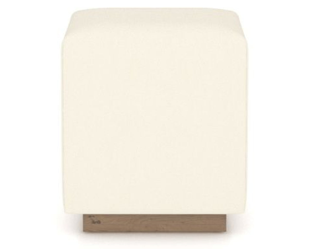 Canadel Loft Upholstered Bench 5169 in YJ Faux Leather and 25 Pecan Washed, side view