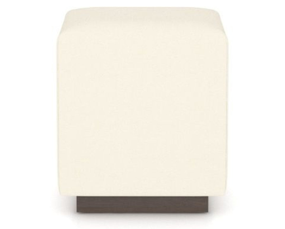 Canadel Loft Upholstered Bench 5169 in YJ Faux Leather and 29 Hazelnut Washed, front view