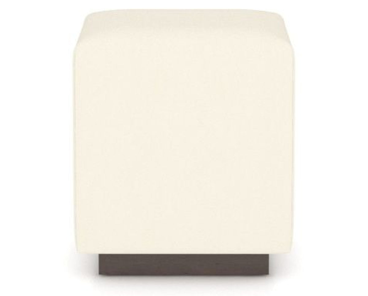 Canadel Loft Upholstered Bench 5169 in YJ Faux Leather and 29 Hazelnut Washed, side view