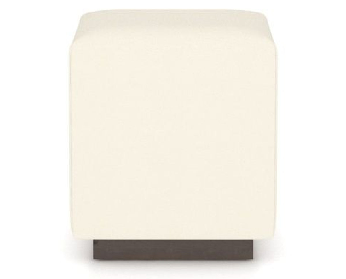 Canadel Loft Upholstered Bench 5169 in YJ Faux Leather and 29 Hazelnut Washed, back view