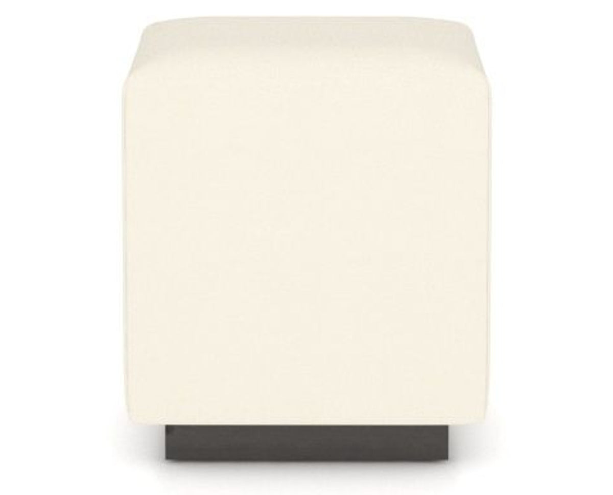 Canadel Loft Upholstered Bench 5169 in YJ Faux Leather and 59 Davy's Grey, back view