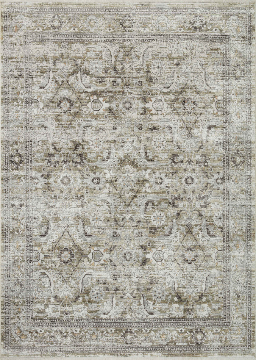Bonney Rug 02 | Moss / Stone