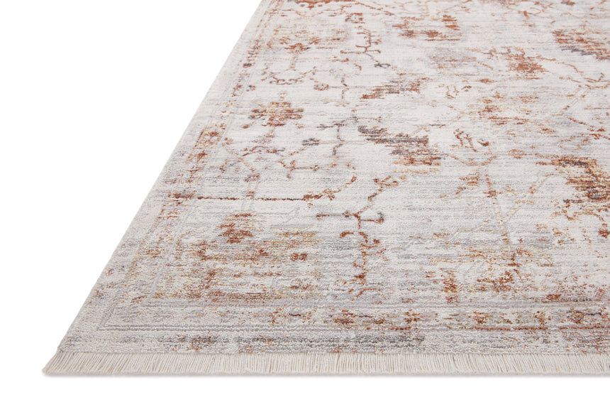 Bonney Rug 04 | Silver / Sunset