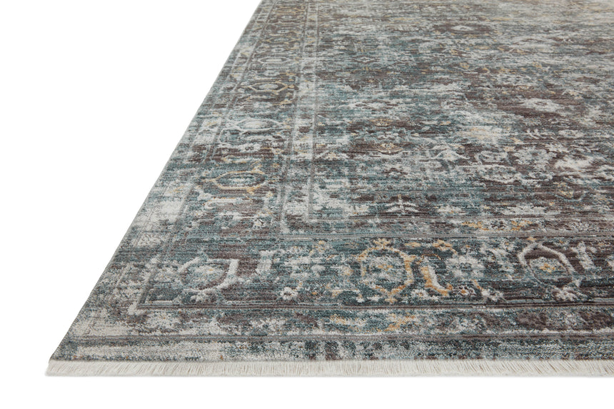 Bonney Rug 05 | Slate / Teal