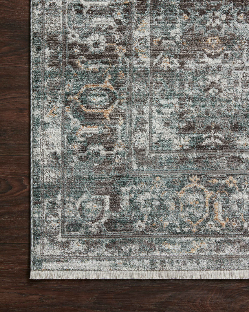 Bonney Rug 05 | Slate / Teal