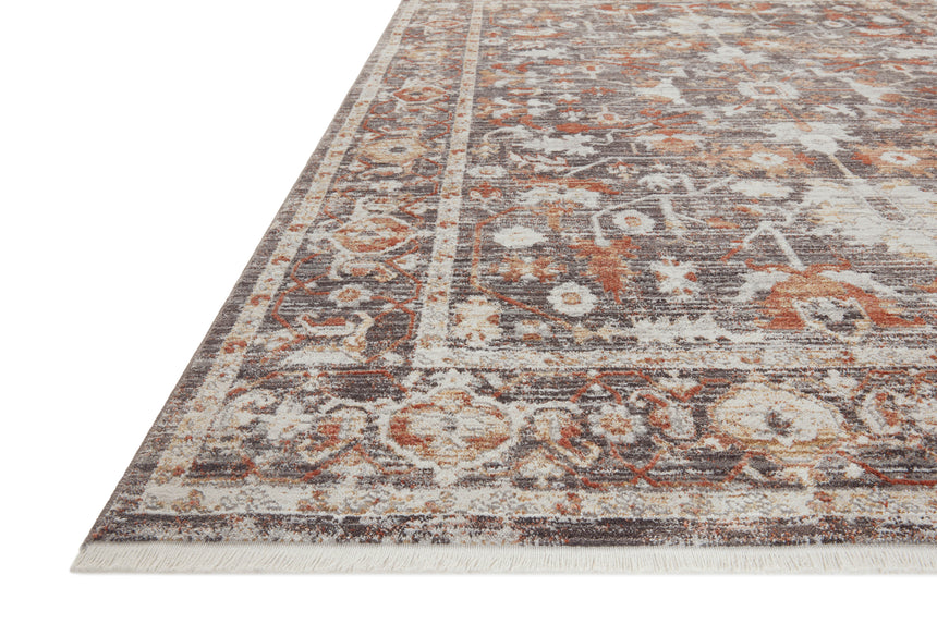 Bonney Rug 07 | Charcoal / Spice