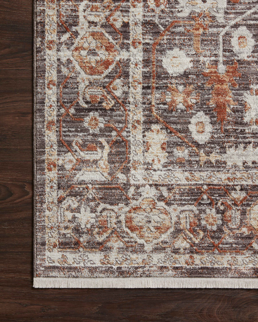 Bonney Rug 07 | Charcoal / Spice