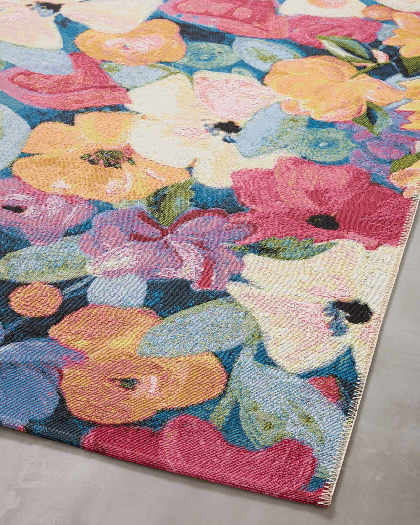 Botanical Rug 02 | Navy / Multi