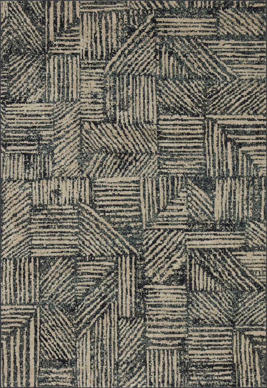 Bowery Rug 01 | Midnight / Taupe