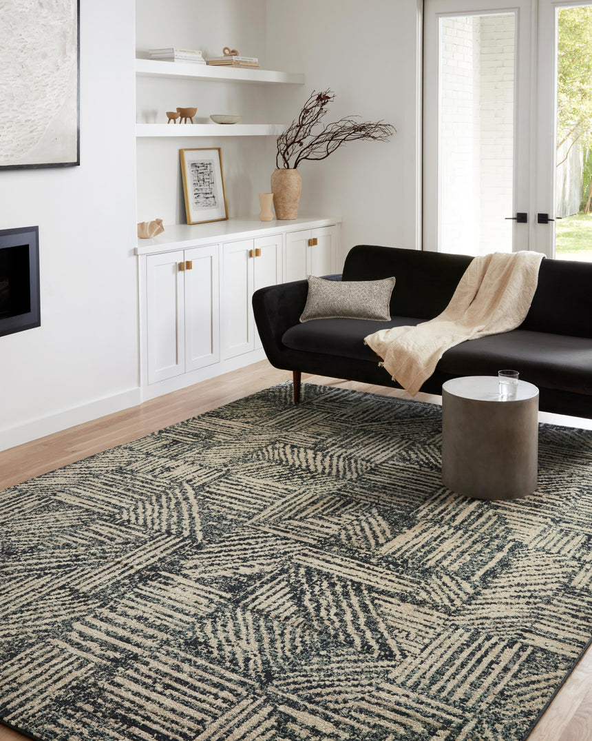 Bowery Rug 01 | Midnight / Taupe