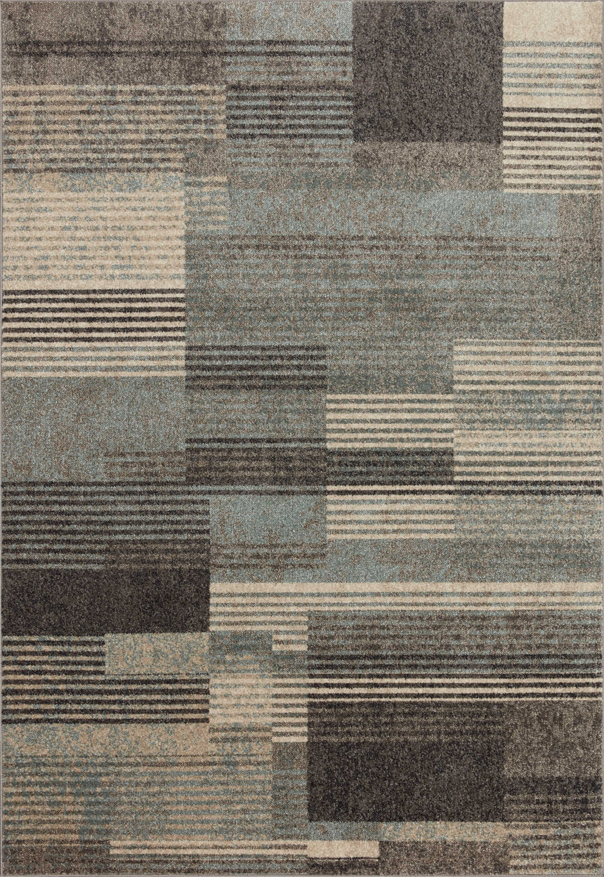 Bowery Rug 06 | Storm / Taupe