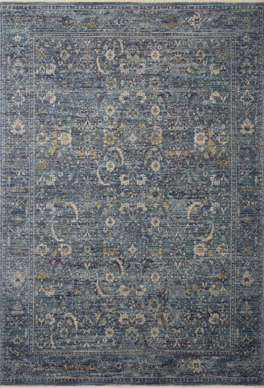 Bradbury Rug 03 | Ocean / Gold