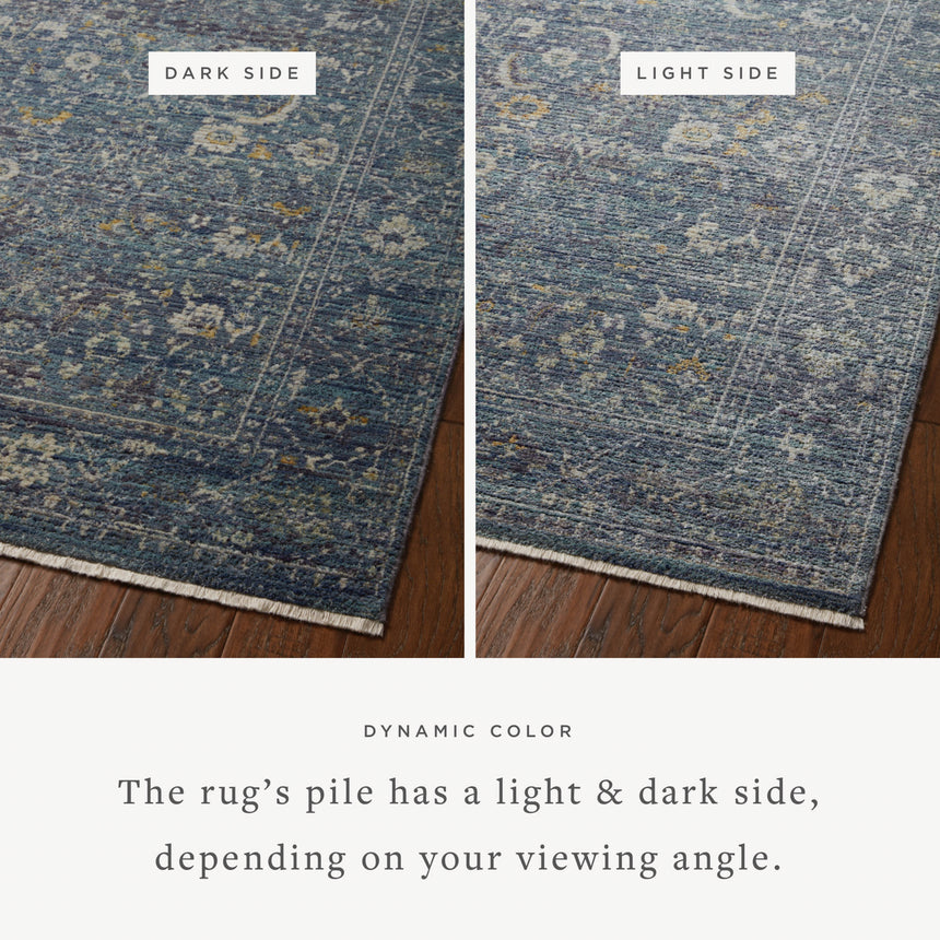 Bradbury Rug 03 | Ocean / Gold