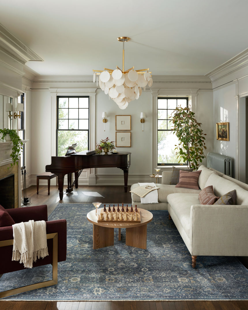 Bradbury Rug 03 | Ocean / Gold