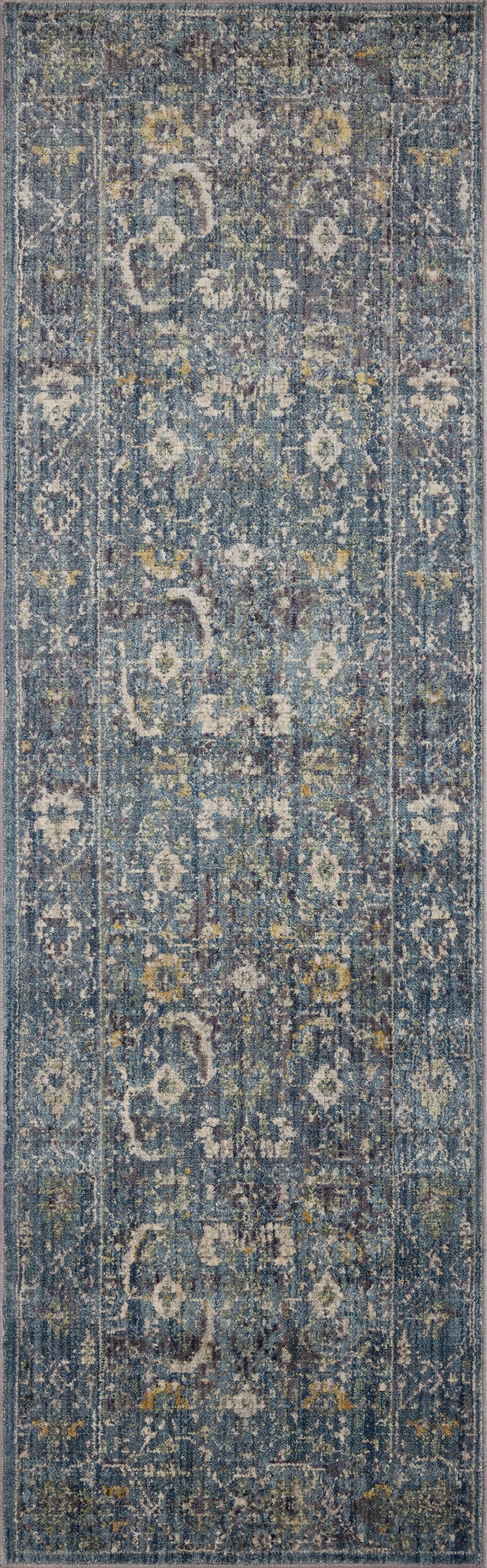 Bradbury Rug 03 | Ocean / Gold