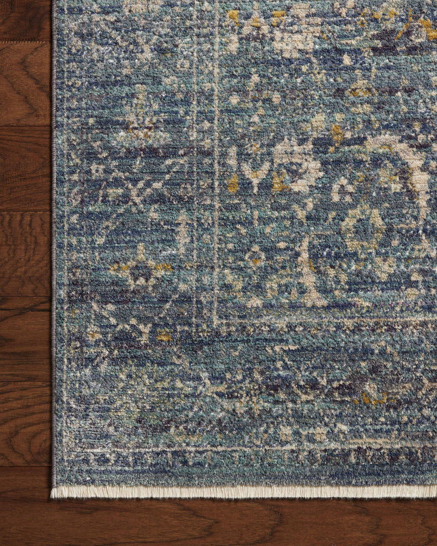 Bradbury Rug 03 | Ocean / Gold