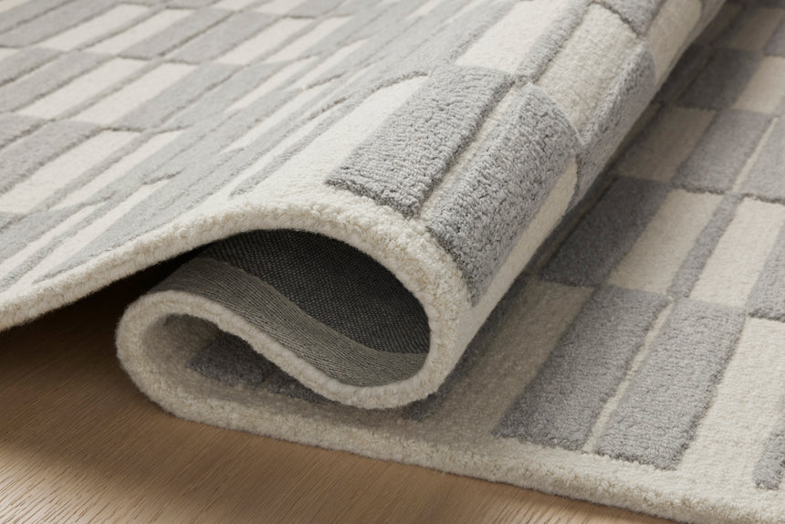 Bradley Rug 03 | Ivory / Grey