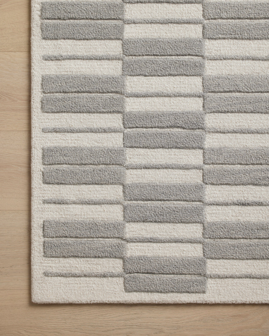 Bradley Rug 03 | Ivory / Grey