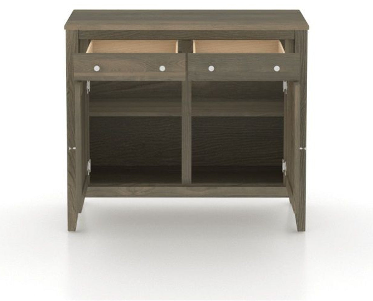 Canadel Buffet 3800 in 08 Shadow, fully open view