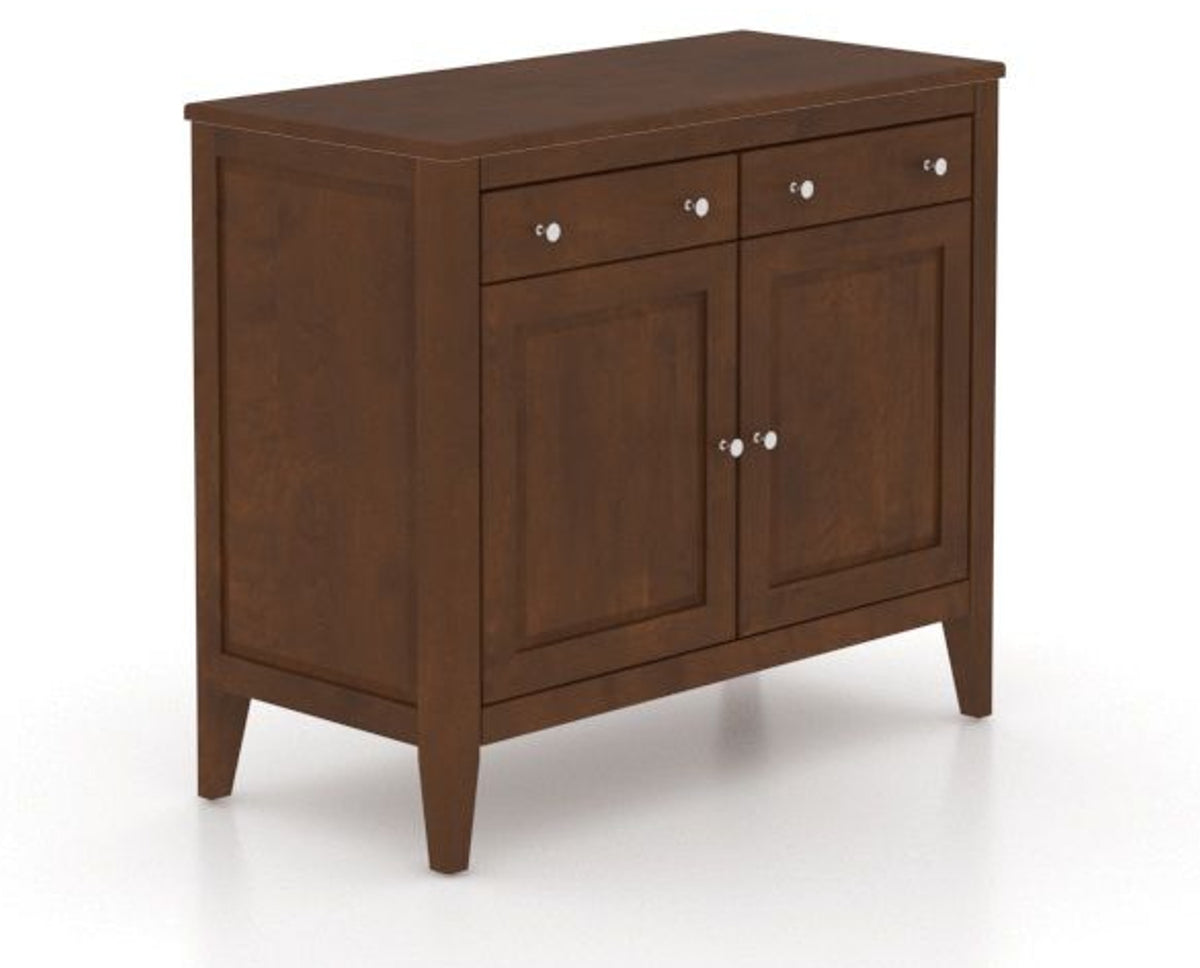 Canadel Buffet 3800 in 19 Cognac Washed, three-quarter view