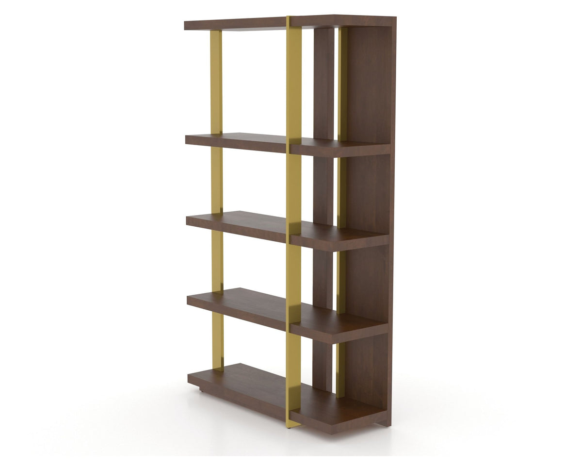 Canadel Modern Buffet 4678 in 19 Cognac Washed and M1, open view