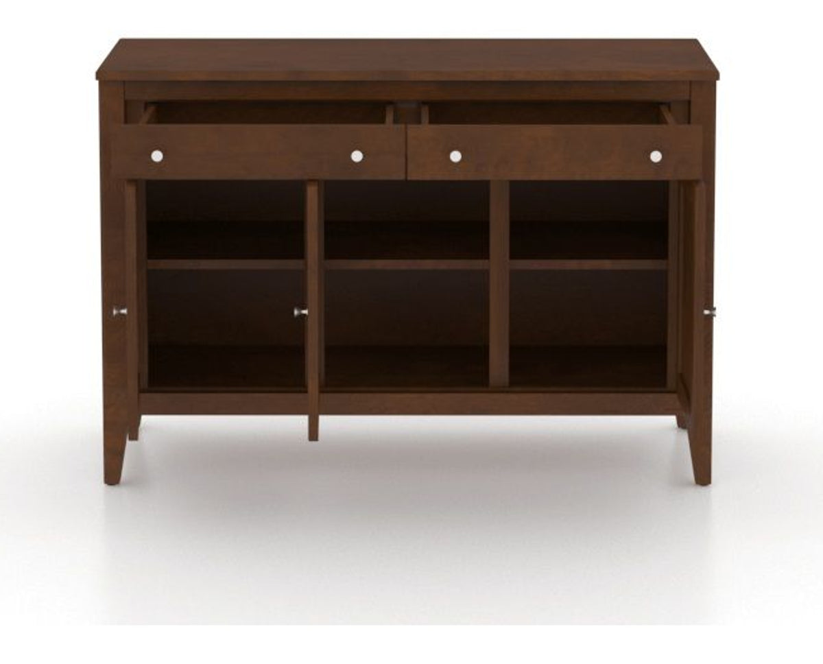 Canadel Buffet 4800 in 19 Cognac Washed, fully open view