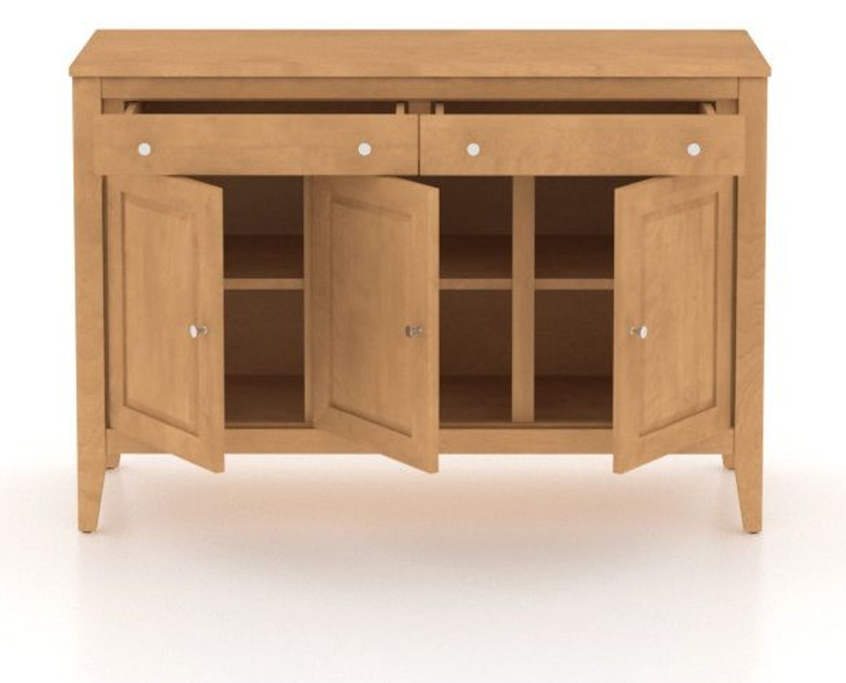 Canadel Buffet 4800 in 20 Caramel Washed, open view