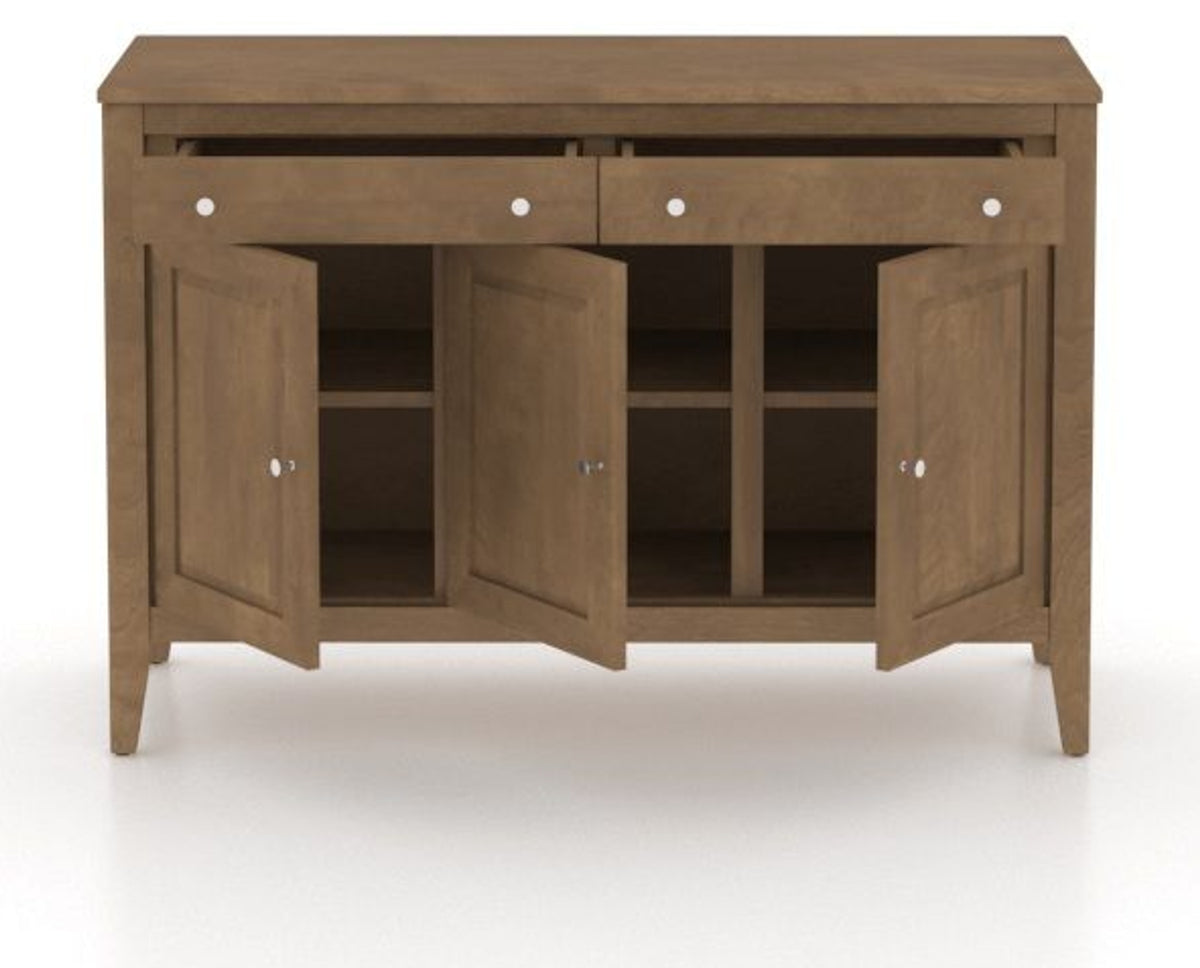 Canadel Buffet 4800 in 25 Pecan Washed, open view