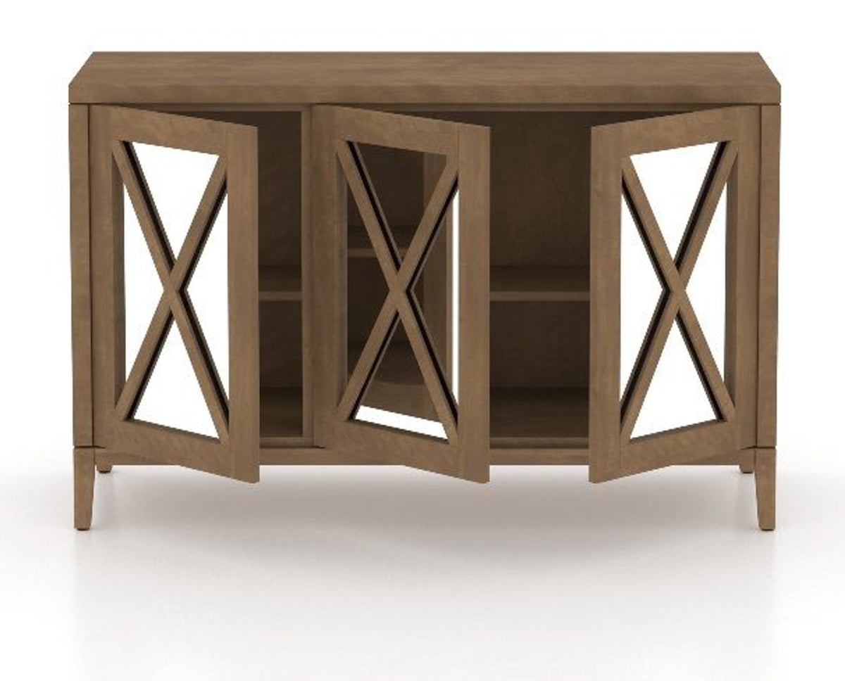 Canadel Buffet 5132 in 25 Pecan Washed, open view