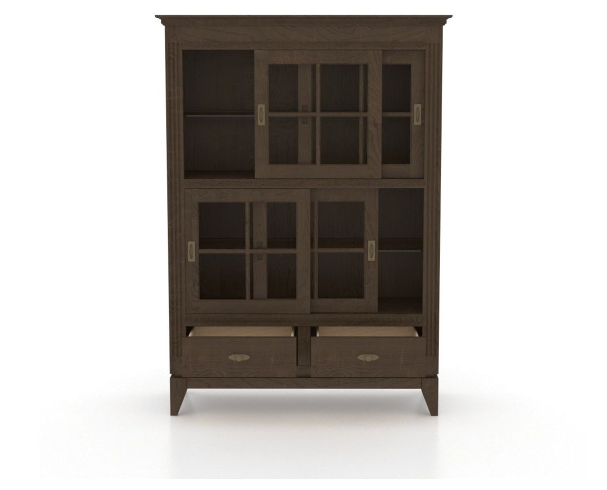 Canadel Farmhouse Buffet in Hazelnut Washed, open view