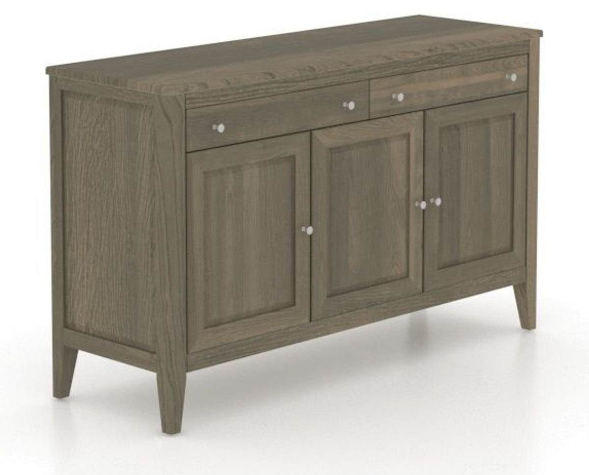 Canadel Shaker Buffet in Shadow, three-quarter view