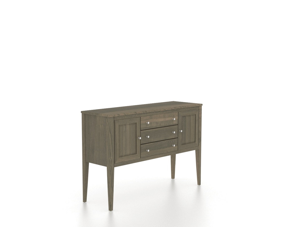 Canadel Stiletto Buffet in Shadow, three-quarter view